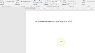 How to Create a Citation with Multiple Source References in Word [upl. by Idnim]