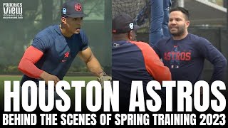 Behind the Scenes of Houston Astros Spring Training With Jeremy Pena Jose Altuve amp Alex Bregman [upl. by Ennove]