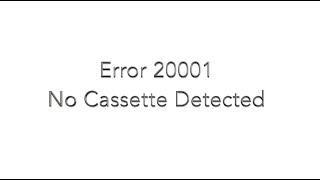 Genmega ATM Cassette Not Detected  20001 Error [upl. by Witty]