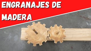 Como hacer engranajes de madera [upl. by Lytle]