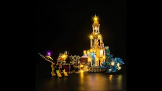 Light Kit for LEGO castle Nocturnia 71486 dreamzzz [upl. by Ahsielat996]