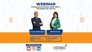 Webinar Fechamento Mensal DIRF DET e Novidades do eSocial [upl. by Tchao]