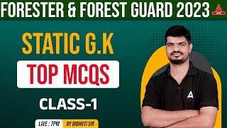 Odisha Forester amp Forest Guard 2023 I Static GK Class  Top MCQs 1 [upl. by Esther]