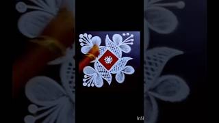 Amazing trending rangolirangoli youtubeshorts shortsfeed kolam trending rangolidesigns like [upl. by Ralip590]