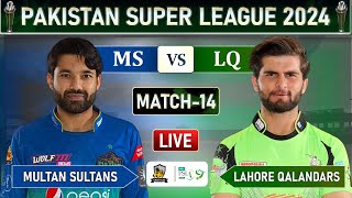 PSL LIVE  LAHORE QALANDARS vs MULTAN SULTANS MATCH 14 LIVE COMMETARY  LQ vs MS LIVE [upl. by Dust402]