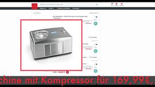 Schnäpchen des Tages 230522  MAXXMEE 150W Eismaschine mit Kompressor [upl. by Sharpe]