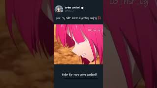 My sister is really angry anime animemoments hsr [upl. by Dnana157]