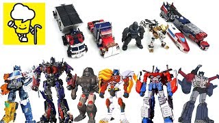 Transformers Movie Optimus Prime Optimus Primal Lio Convoy God Ginrai Optimus Exprime [upl. by Helge]