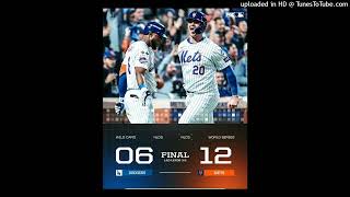 AM570 KLACAlt 987 HD2 KYSR Broadcast Ending of NLCS Game 5  Mets vs Dodgers [upl. by Gittel]