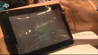 India Demos 35 Tablet Computer for Rural Poor [upl. by Sidon]