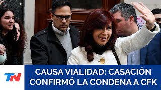 Causa Vialidad la Justicia confirmó la condena de CFK a seis años de cárcel por corrupción [upl. by Ramma]