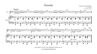 Gossec  Gavotte in D Major  Flute [upl. by Radbun]