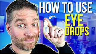 How To Use EYE DROPS  How To Put Eye Drops in Correctly [upl. by Miun]