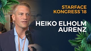 Videointerview mit Heiko Elholm von Aurenz  STARFACE Kongress 18 [upl. by Premer]