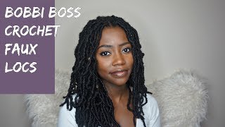 THE MOST NATURAL CROCHET FAUX LOCS  BOBBI BOSS NU LOCS [upl. by Rennie]