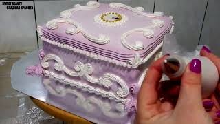 УКРАШЕНИЕ ТОРТОВ Торт ШКАТУЛКА от SWEET BEAUTY СЛАДКАЯ КРАСОТА  CAKE BOX DECORATION [upl. by Harrow]