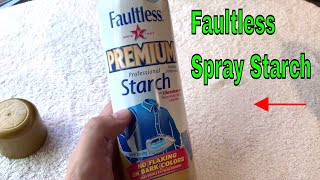 ✅ How To Use Faultless Spray Starch Review [upl. by Aimat756]