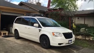 The best minivan camper conversion 2008 Chrysler town and country  van life [upl. by Pace]