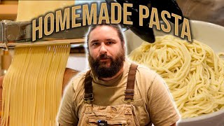 Learning to make HOMEMADE PASTA With KitchenAid mixer [upl. by Shute]