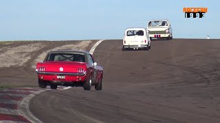 Pre 66 Touring Cars MustangFalconCortinaMini slides at DijonPrenois [upl. by Bashuk]