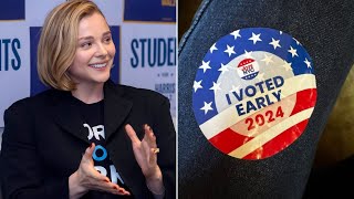 Chloë Grace Moretz Comes Out as a ‘Gay Woman’ in Early Voting Message [upl. by Irtimed275]