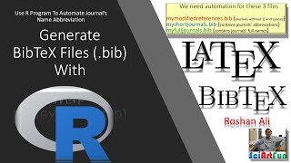 Learn LaTeX  Abbreviate journals names automatically  Tutorial 13  Function 17 [upl. by Dickson]