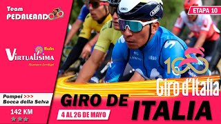 EN VIVO Etapa 10 Giro de Italia 2024  POGACAR  NAIRO  RUBIO  MOLANO  ALAPHILIPPE girodeitalia [upl. by Mroz]