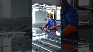 Architectural glass cutting and laminating processesarchitecture glassfactory structuralglass [upl. by Ivor]