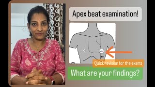 Clinical examination of CVS I Apex beat I Physiology practical exams I Quick revision firstmbbs [upl. by Thirzi]