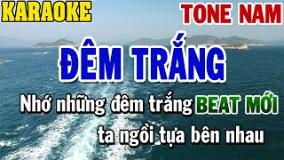 Karaoke Đêm Trắng Tone Nam Beat Chuẩn  84 [upl. by Clough994]