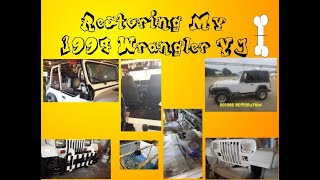 E40 Restoring My 1994 Wrangler YJ Part 1 floorboard [upl. by Andriana]