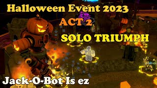 HALLOWEEN EVENT 2023 ACT 2 SOLO TRIUMPH  Tower Defense Simulator [upl. by Jayson79]