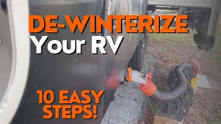 How to DeWinterize your RV or Trailer in 10 Easy Steps [upl. by Aseeram]