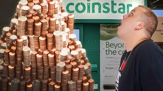 Cashing In 100 POUNDS OF COINS In COINSTAR Cashing In Coins At Coinstar [upl. by Rains576]