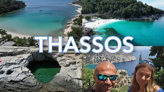 Thassos adası 2024 🏝 Yunanistan 🇬🇷 Gezilecek yerler 4K [upl. by Kaycee134]