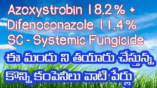 Azoxystrobin 182  Difenoconazole 114 SC  Systemic Fungicide innovativefarmingtelugu [upl. by Leiram]