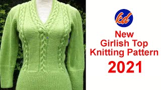 Knitting Designs For Girlish Top  लड़कीओं के टॉप का डिज़ाइन 2021 [upl. by Netnert]