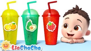 Colorful Fruit Juice Song  EP70  Learn Fruits for Kids  LiaChaCha Kids Songs amp Nursery Rhymes [upl. by Hteb837]