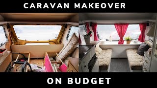 Caravan renovation before and after  Caravan makeover uk CARAVAN DIY PROJECT [upl. by Naelopan608]