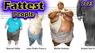 The Fattest People In HistoryWeight ComparisonFattest people data [upl. by Eeniffar915]