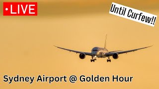 🔴 LIVE GOLDEN HOUR Plane Spotting  Sydney Airport [upl. by Hammel]