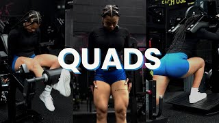 quads workout ☆ micd gym vlog [upl. by Anelliw]