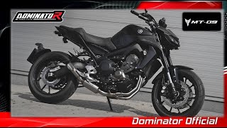 2020 Yamaha MT09  Full Dominator Exhaust  Sound amp DYNO [upl. by Larrie]