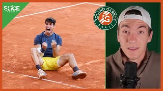 How Carlos Alcaraz Beat Zverev for 1st Roland Garros 3rd Major  THE SLICE [upl. by Merl]