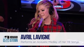 Avril Lavigne Performs an Acoustic Medley on the Stern Show 2013 [upl. by Alleirbag]