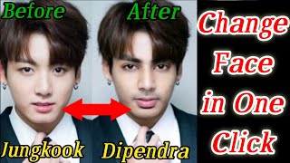 Change Face In One Click  Face Change Editing App  Image Editing 2021  Reface App kaise Use Kare [upl. by Alleusnoc]