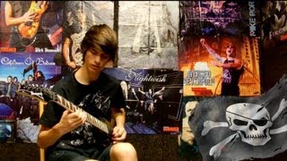 Piratas del Caribe con Guitarra  Hes a Pirate Guitar Metal Cover  500 Subs [upl. by Xxam]