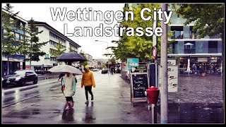 Wettingen City Walking Tour  Nasser Spaziergang an der Landstrasse Wettingen Aargau Schweiz 2020 [upl. by Devan471]