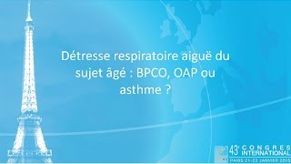 SRLF 2015  Insuffisance respiratoire aiguë  quelques grands pièges à éviter  A DUGUET [upl. by Yahska]