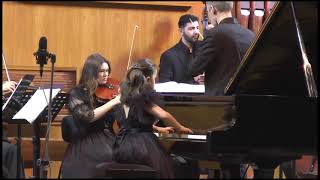 Martina Meola 8 Year Bach  concerto in F minor BWV 1056 [upl. by Nirak]